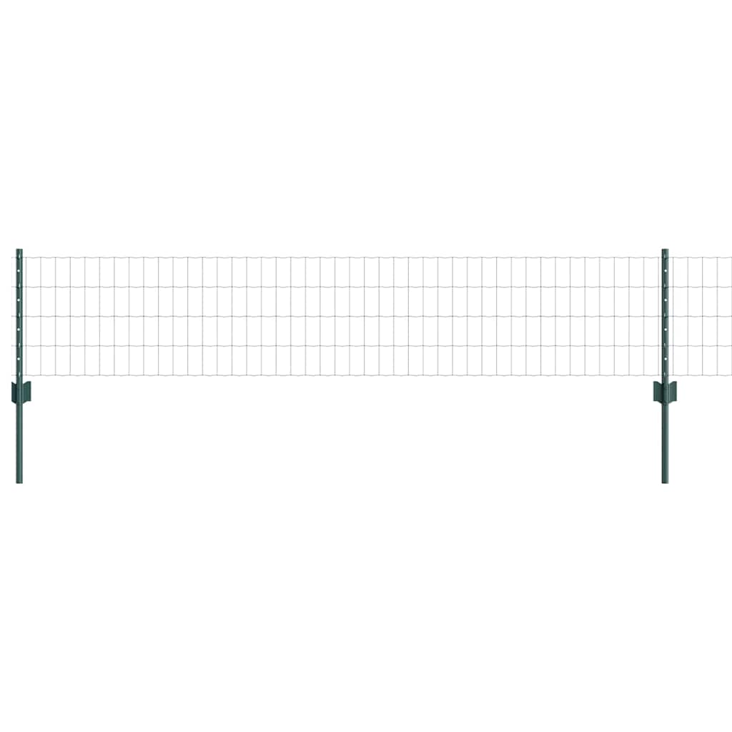 Welded Wire Fence 10 x 0.4 m (W x H) PVC-Coated Steel Green