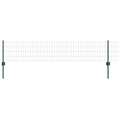 Welded Wire Fence 10 x 0.4 m (W x H) PVC-Coated Steel Green