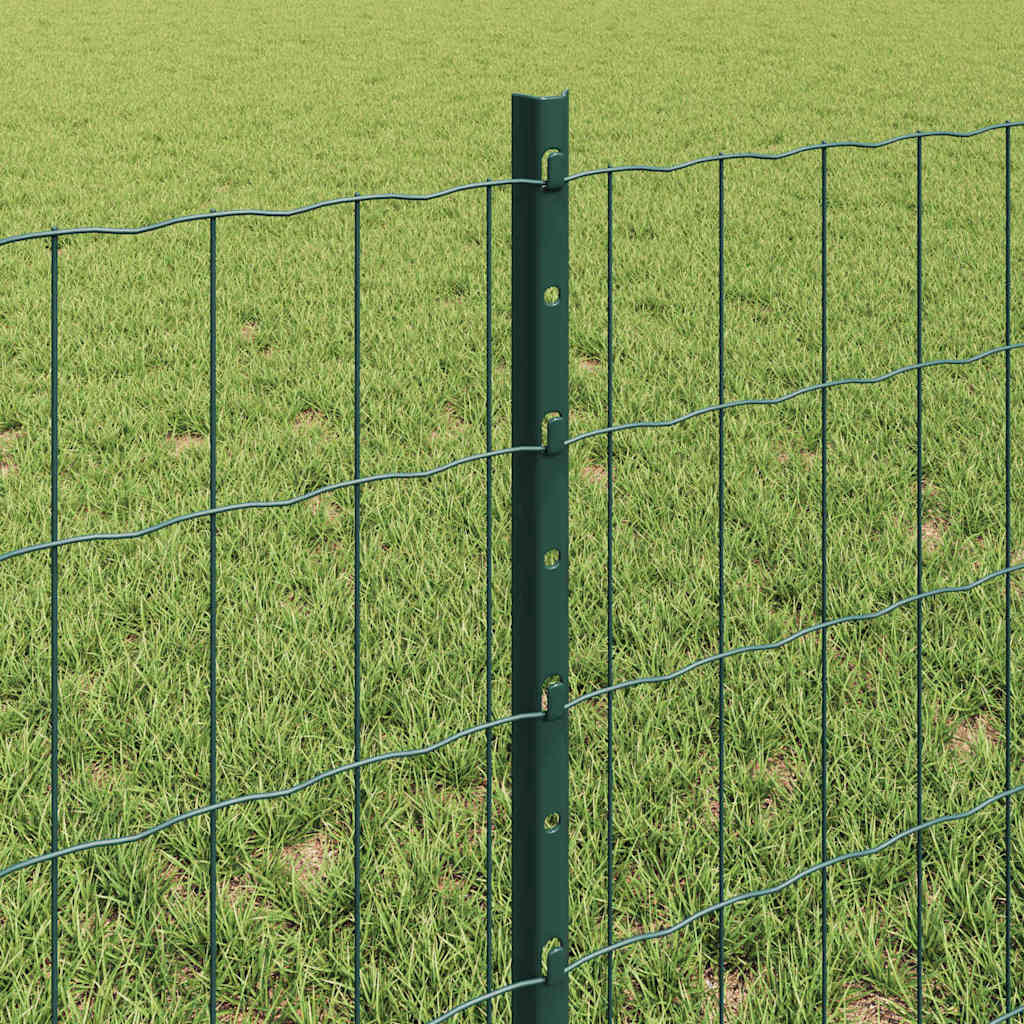 Welded Wire Fence 10 x 0.6 m (W x H) PVC-Coated Steel Green