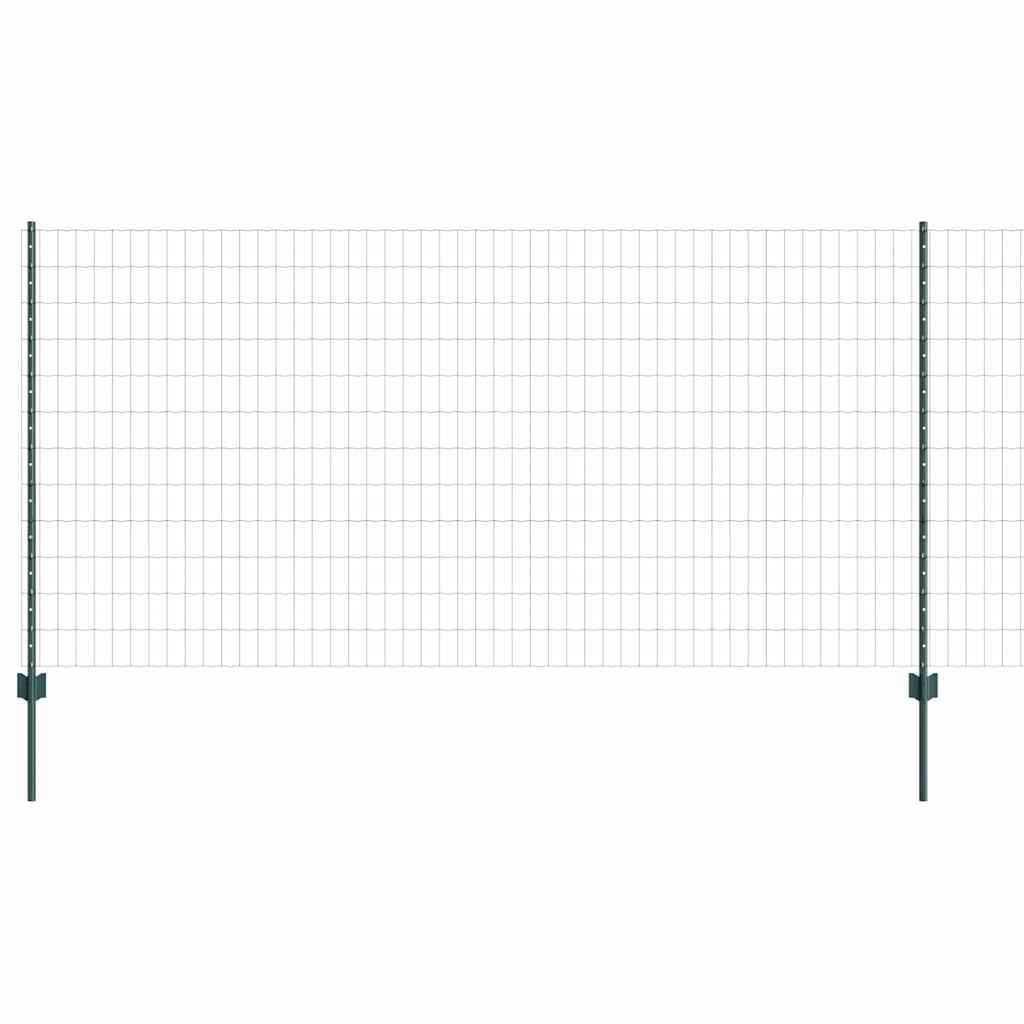 Welded Wire Fence 10 x 1.2 m (W x H) PVC-Coated Steel Green