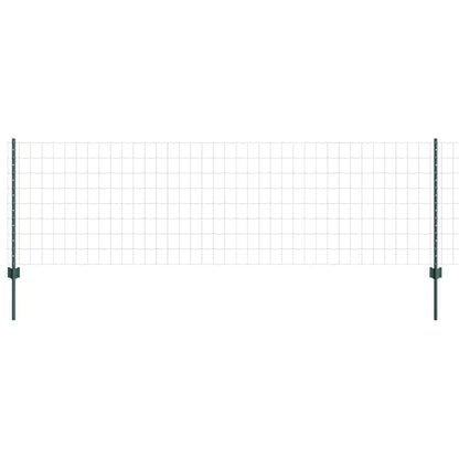 Welded Wire Fence 10 x 0.8 m (W x H) PVC-Coated Steel Green
