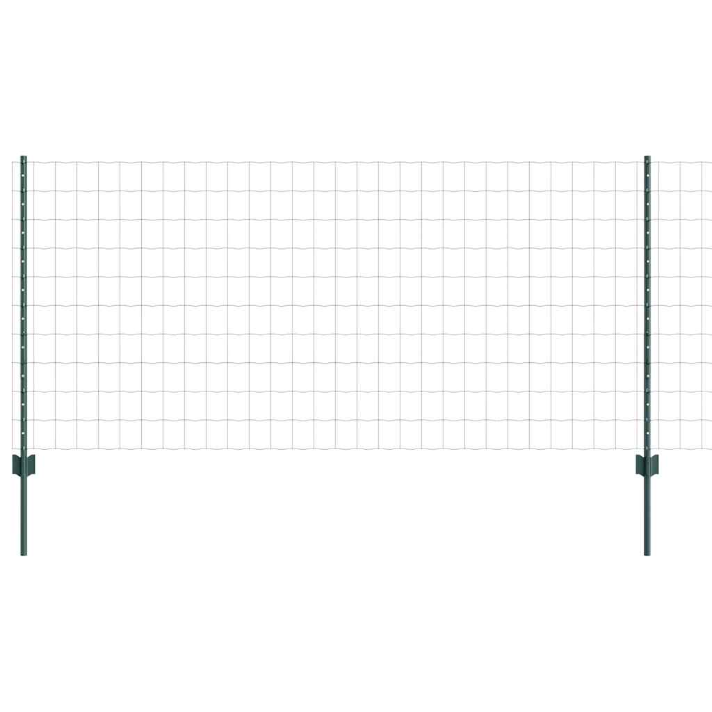 Welded Wire Fence 10 x 1 m (W x H) PVC-Coated Steel Green Mesh
