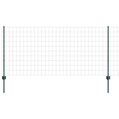 Welded Wire Fence 10 x 1 m (W x H) PVC-Coated Steel Green Mesh
