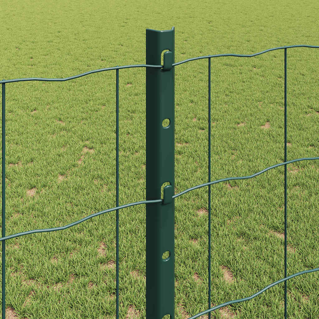 Welded Wire Fence 10 x 1.2 m (W x H) PVC-Coated Steel Green
