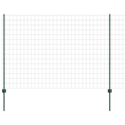 Fence with Post Green 1.5 x 10 m Steel and PVC