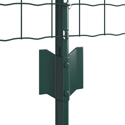 Welded Wire Fence 10 x 0.4 m (W x H) PVC-Coated Steel Green