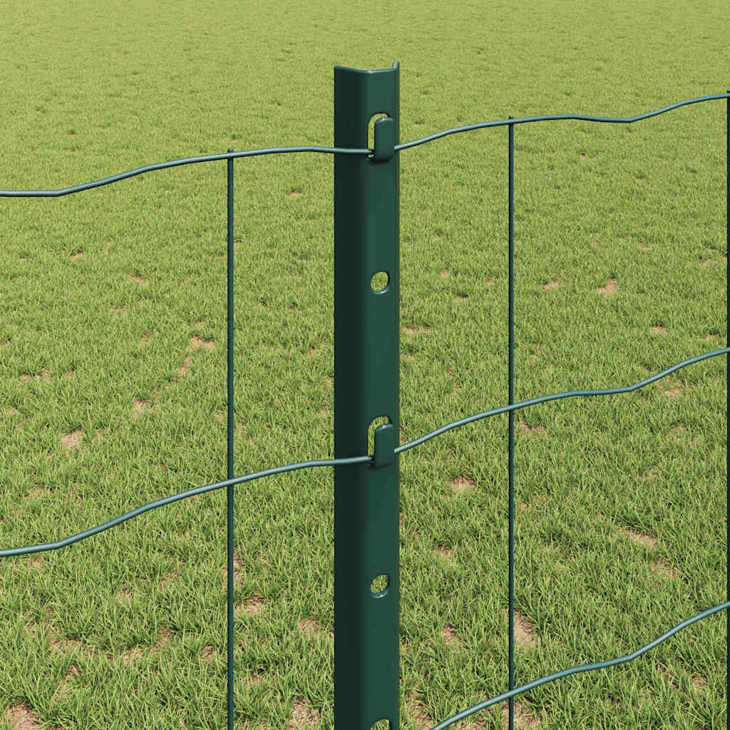 Welded Wire Fence 10 x 1.2 m (W x H) PVC-Coated Steel Green