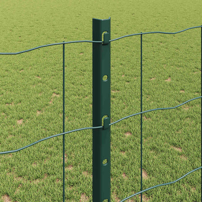 Welded Wire Fence 10 x 1.2 m (W x H) PVC-Coated Steel Green