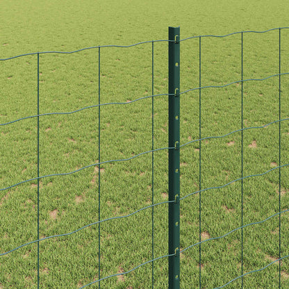 Welded Wire Fence 10 x 1.4 m (W x H) PVC-Coated Steel Green