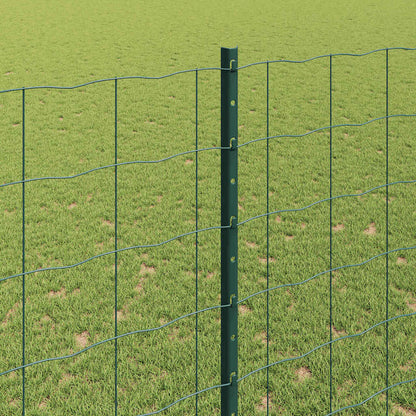 Welded Wire Fence 10 x 1.6 m (W x H) PVC-Coated Steel Green