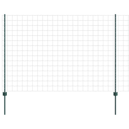 Welded Wire Fence 10 x 1.6 m (W x H) PVC-Coated Steel Green
