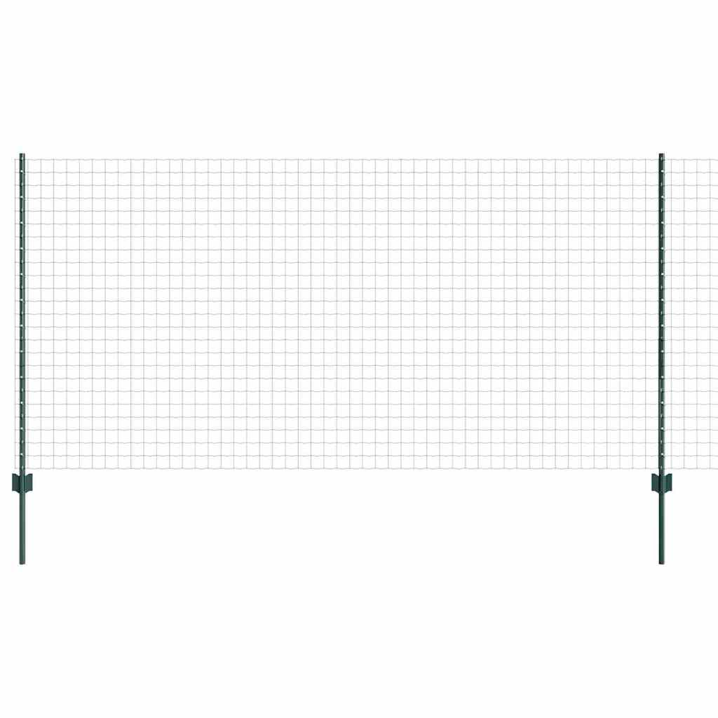 Welded Wire Fence 25 x 1.2 m (W x H) PVC-Coated Steel Green