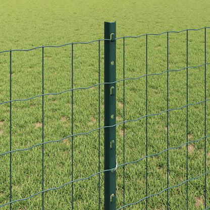Welded Wire Fence 25 x 0.8 m (W x H) PVC-Coated Steel Green