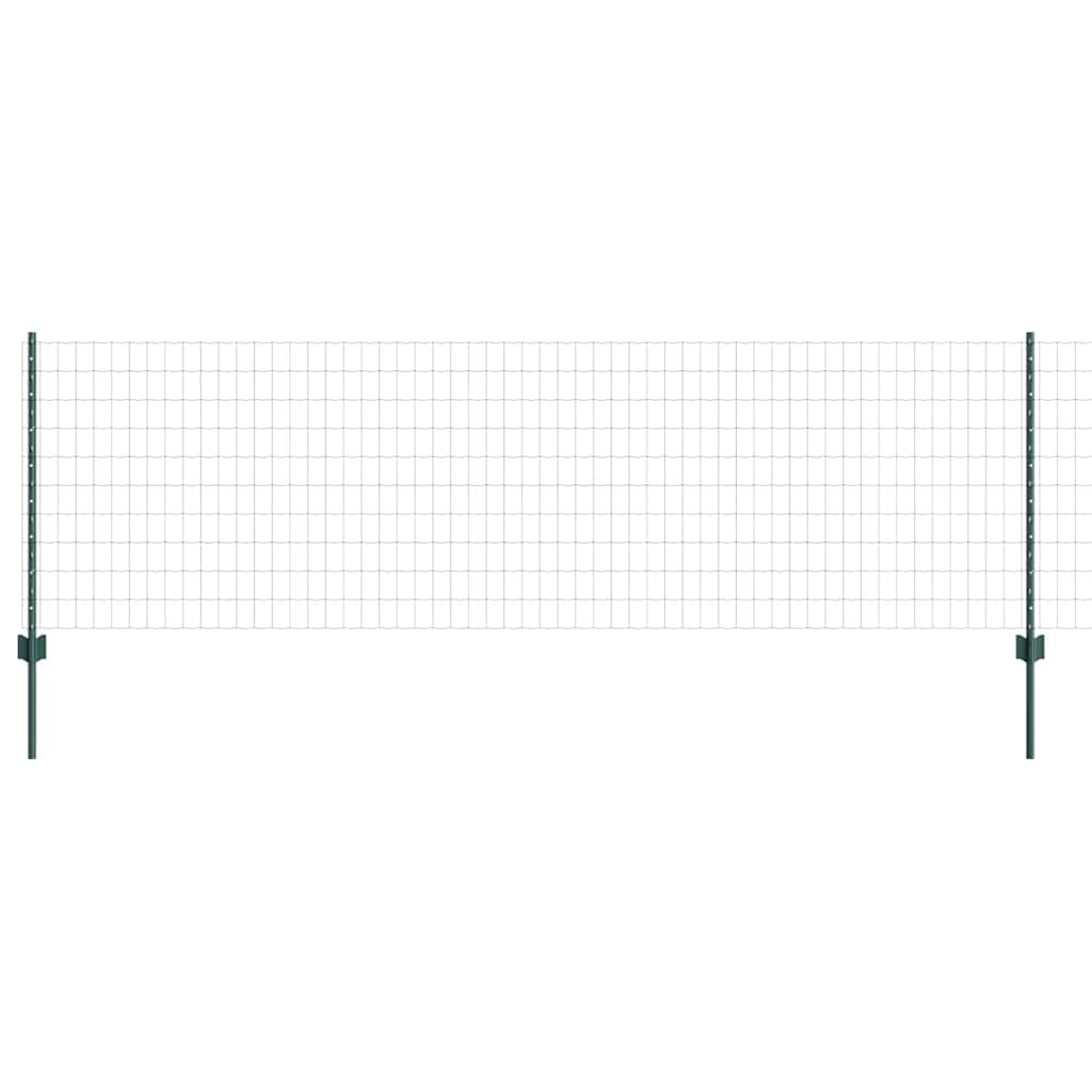 Welded Wire Fence 25 x 0.8 m (W x H) PVC-Coated Steel Green