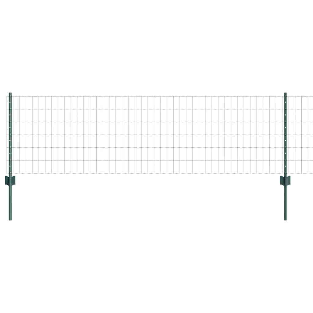 Welded Wire Fence 25 x 0.6 m (W x H) PVC-Coated Steel Green