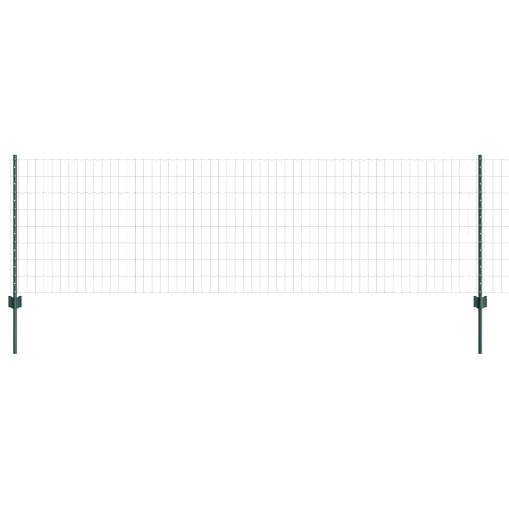Welded Wire Fence 25 x 0.8 m (W x H) PVC-Coated Steel Green
