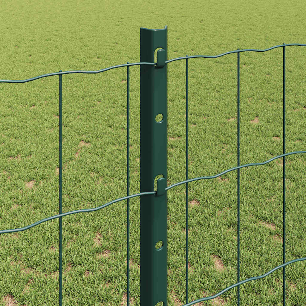 Welded Wire Fence 25 x 1.2 m (W x H) PVC-Coated Steel Green