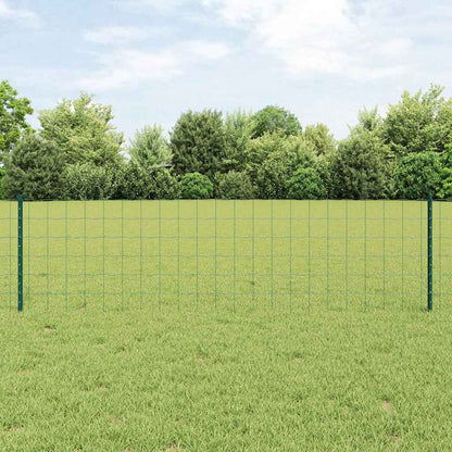 Welded Wire Fence 25 x 0.6 m (W x H) PVC-Coated Steel Green