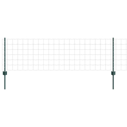 Welded Wire Fence 25 x 0.6 m (W x H) PVC-Coated Steel Green