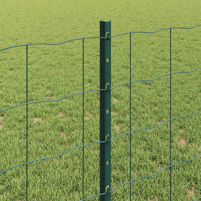 Welded Wire Fence 25 x 0.8 m (W x H) PVC-Coated Steel Green