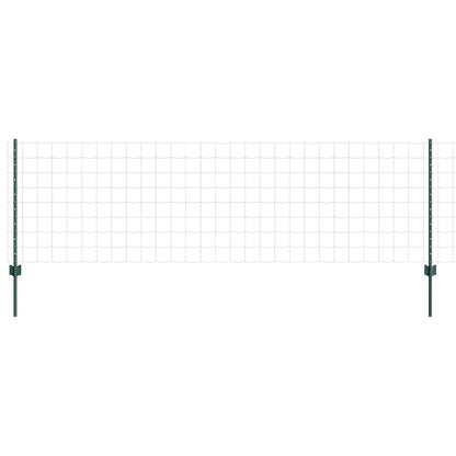 Welded Wire Fence 25 x 0.8 m (W x H) PVC-Coated Steel Green