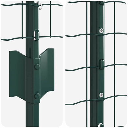 Welded Wire Fence 25 x 1 m (W x H) PVC-Coated Steel Green Mesh