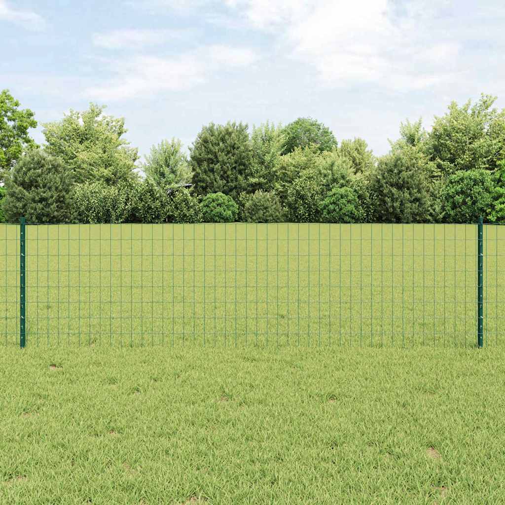 Welded Wire Fence 50 x 0.6 m (W x H) PVC-Coated Steel Green