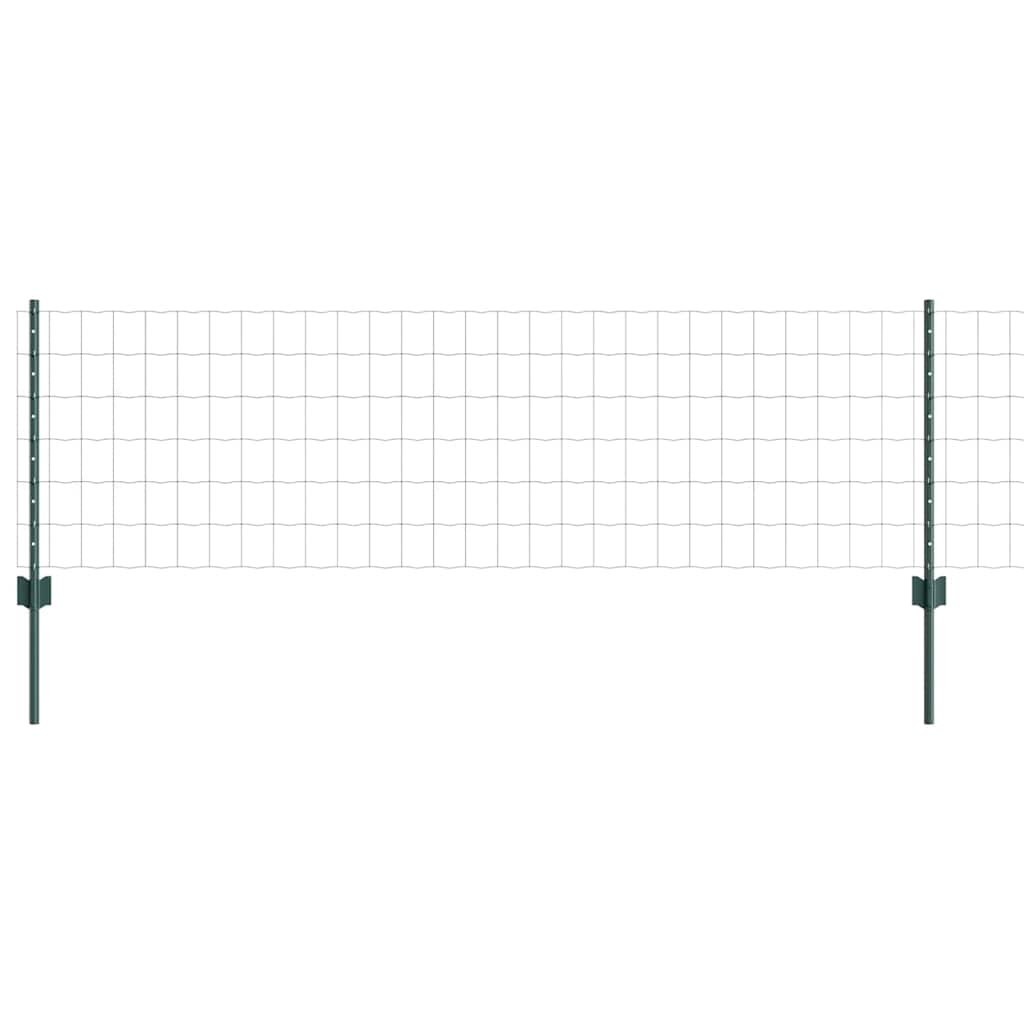 Welded Wire Fence 50 x 0.6 m (W x H) PVC-Coated Steel Green