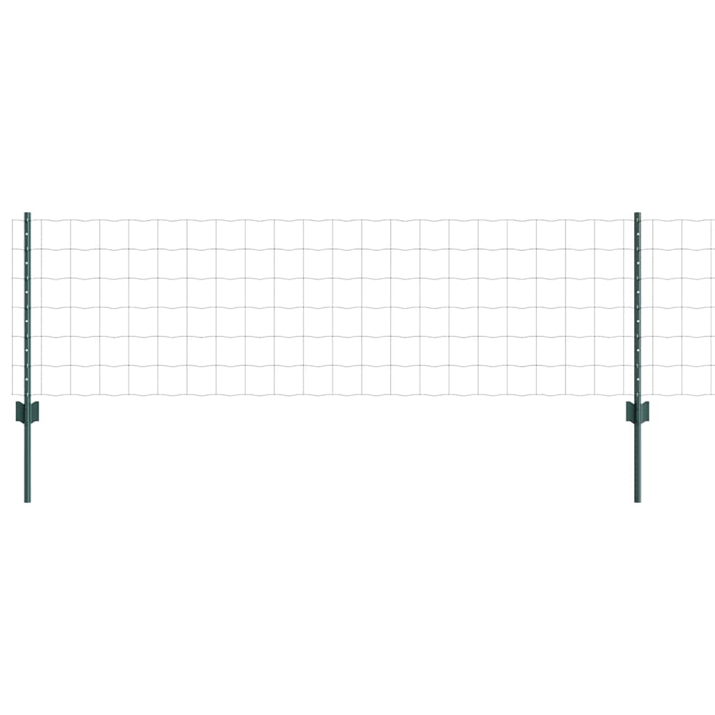 Welded Wire Fence 50 x 0.6 m (W x H) PVC-Coated Steel Green