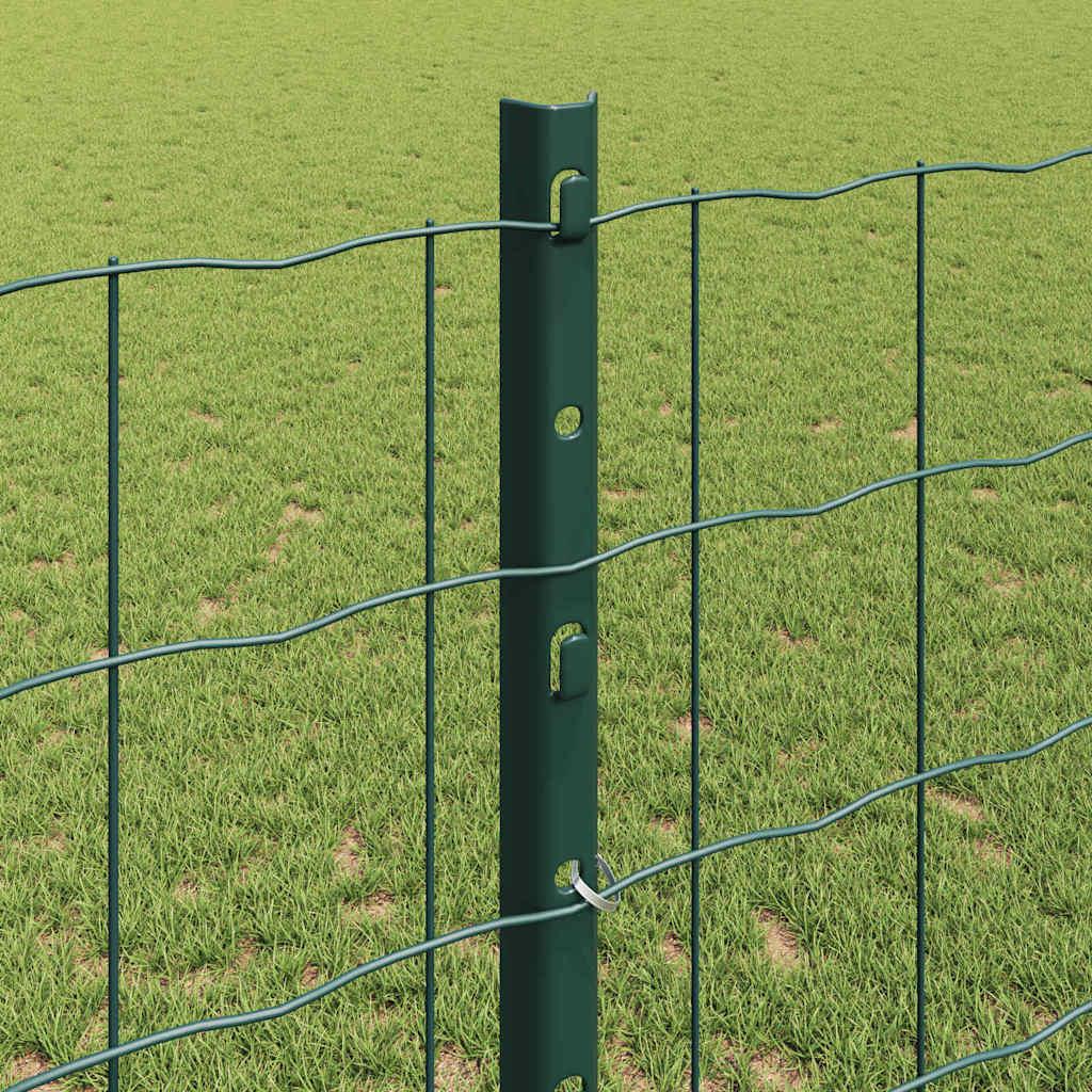 Welded Wire Fence 10 x 1.2 m (W x H) PVC-Coated Steel Green