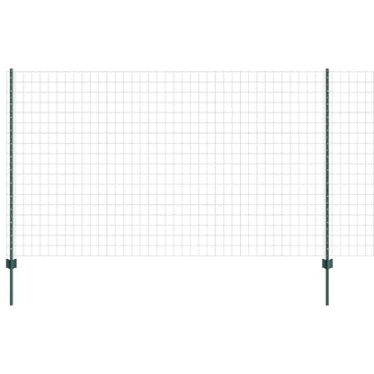 Fence with Post Green 1.4 x 10 m Steel and PVC