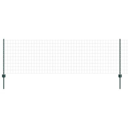 Welded Wire Fence 25 x 0.8 m (W x H) PVC-Coated Steel Green