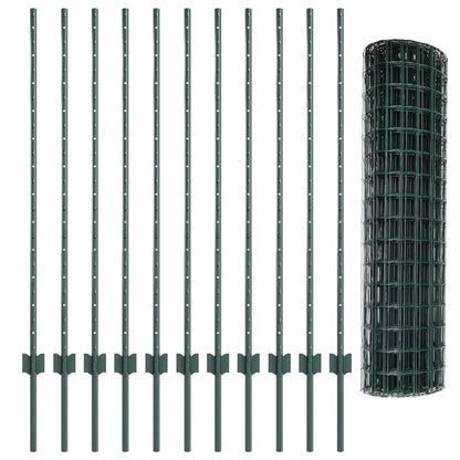 Fence with Post Green