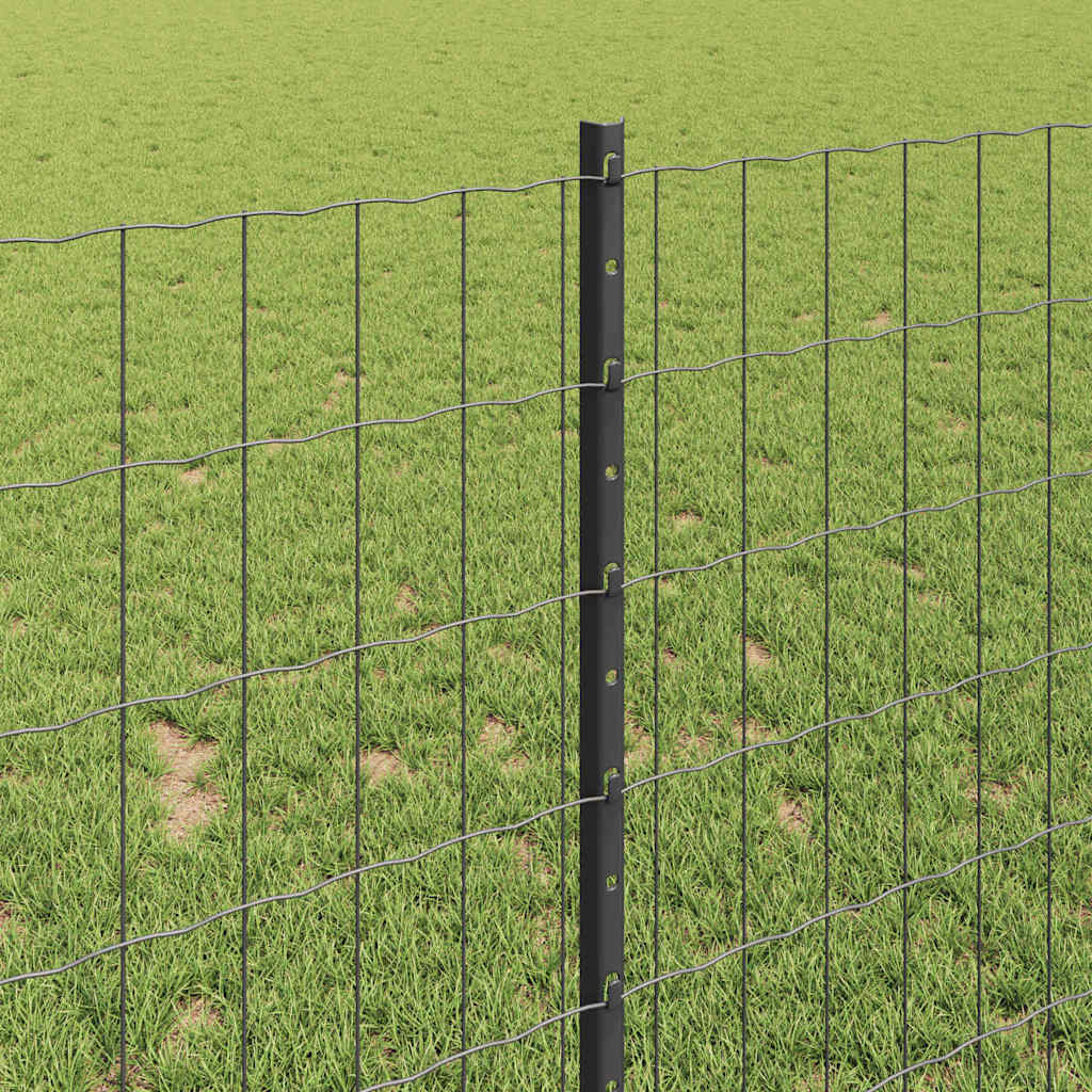 Welded Wire Fence 25 x 1 m (W x H) PVC-Coated Steel Grey Mesh