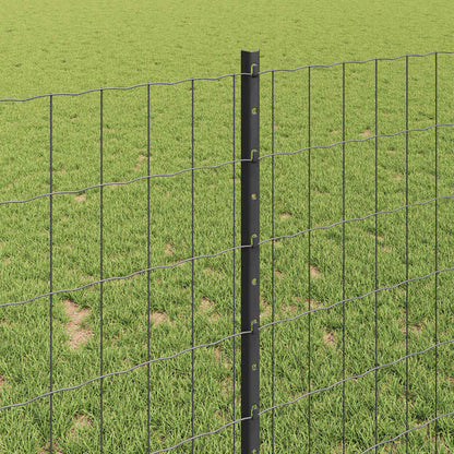 Welded Wire Fence 25 x 1 m (W x H) PVC-Coated Steel Grey Mesh