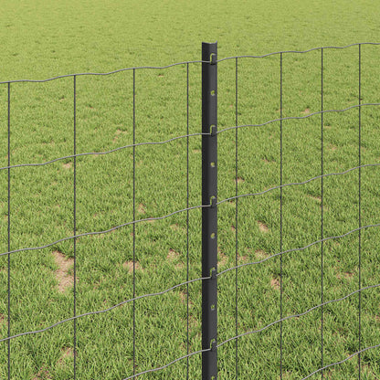 Welded Wire Fence 25 x 1 m (W x H) PVC-Coated Steel Grey Mesh