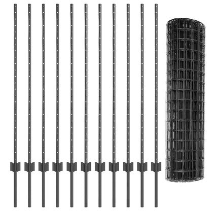 Welded Wire Fence 25 x 1.2 m (W x H) PVC-Coated Steel Grey Mesh