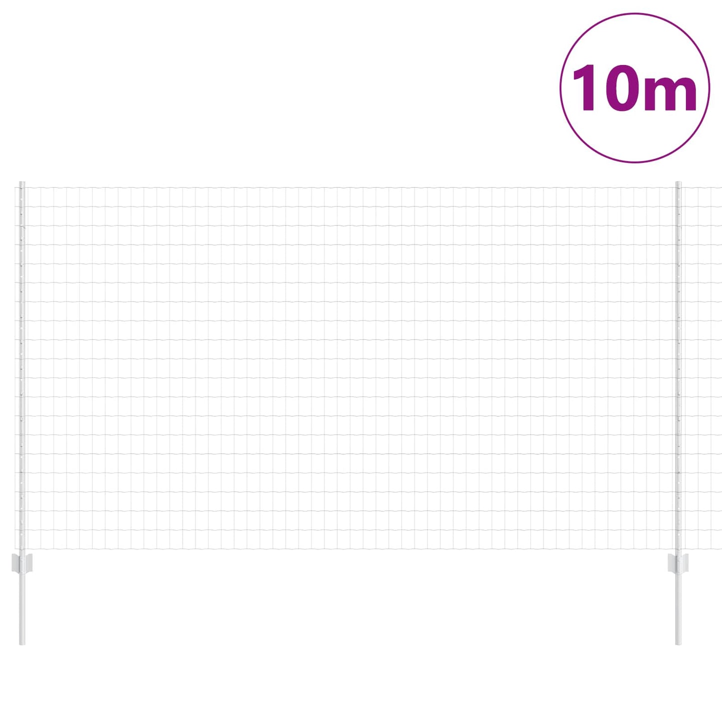 Welded Wire Fence 10 x 1.4 m (W x H) Hot-Dip Galvanised Steel