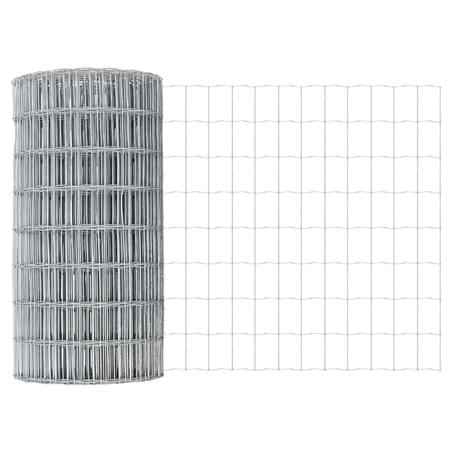 Welded Wire Fence 10 x 0.8 m (W x H) Hot-Dip Galvanised Steel