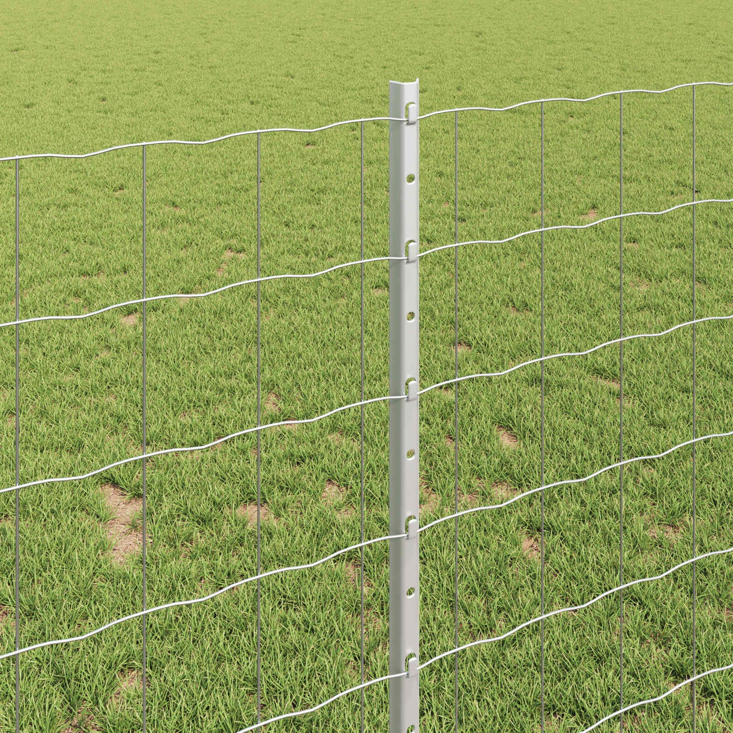 Fence with Post Silver