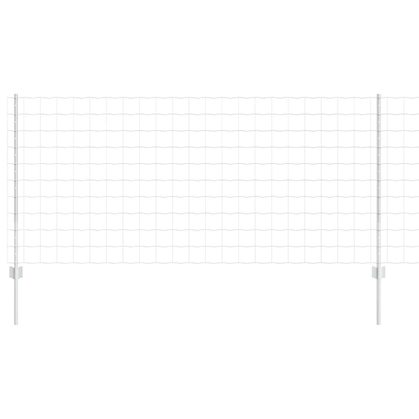 Welded Wire Fence 10 x 1 m (W x H) Hot-Dip Galvanised Steel