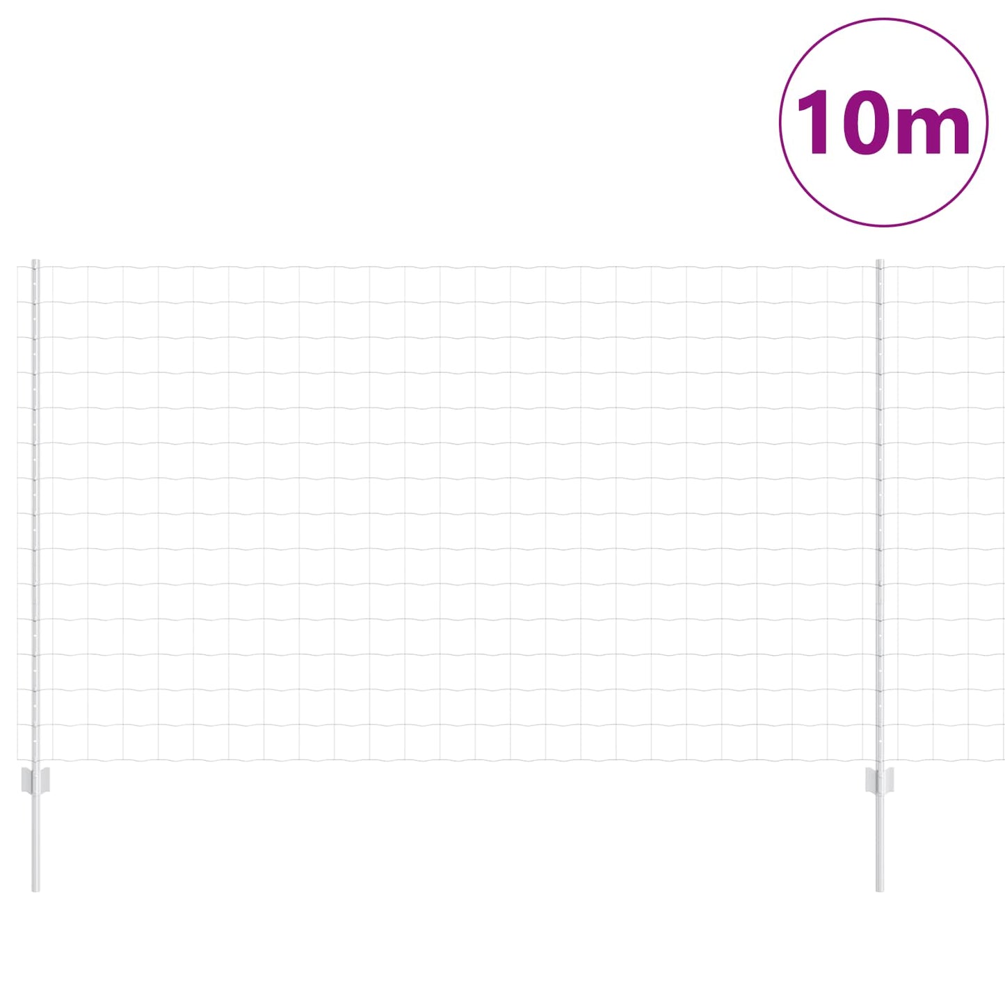 Welded Wire Fence 10 x 1.4 m (W x H) Hot-Dip Galvanised Steel