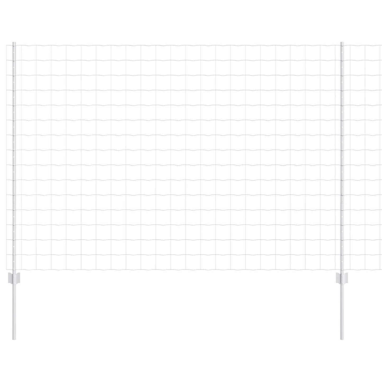 Welded Wire Fence 10 x 1.6 m (W x H) Hot-Dip Galvanised Steel