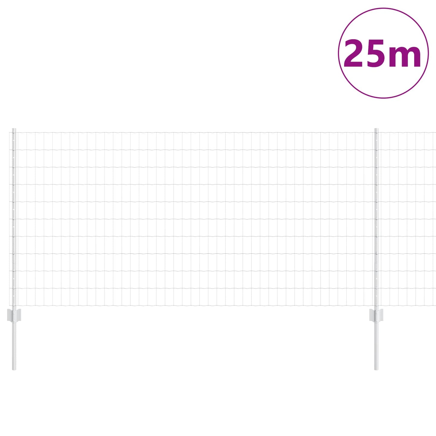 Welded Wire Fence 25 x 1 m (W x H) Hot-Dip Galvanised Steel