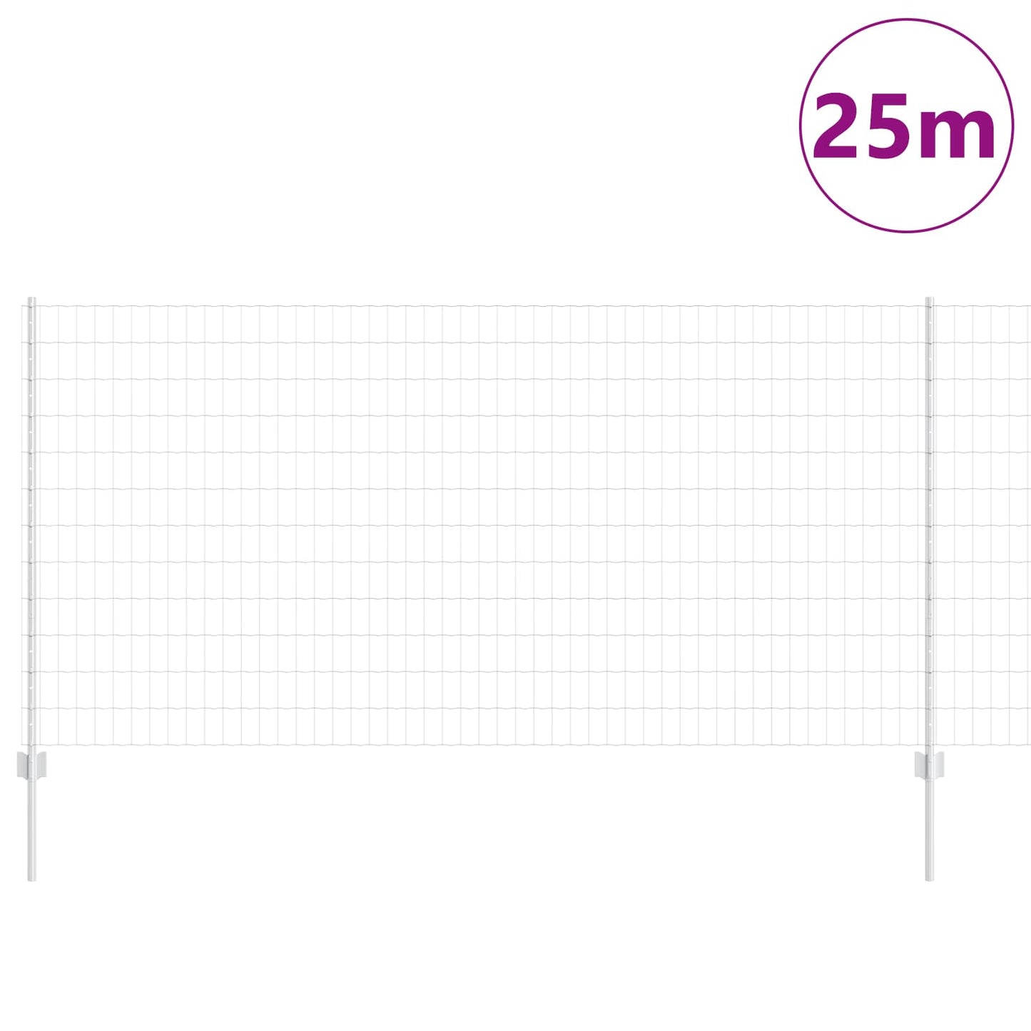 Welded Wire Fence 25 x 1.2 m (W x H) Hot-Dip Galvanised Steel