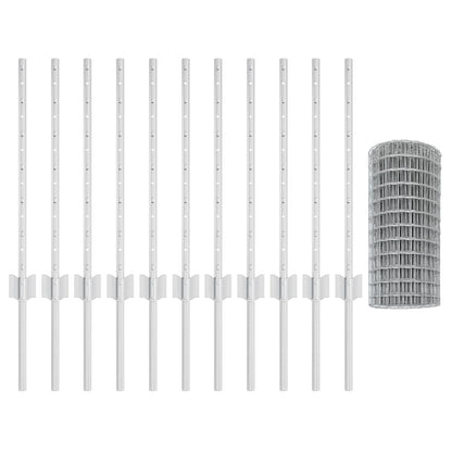 Welded Wire Fence 25 x 0.6 m (W x H) Hot-Dip Galvanised Steel