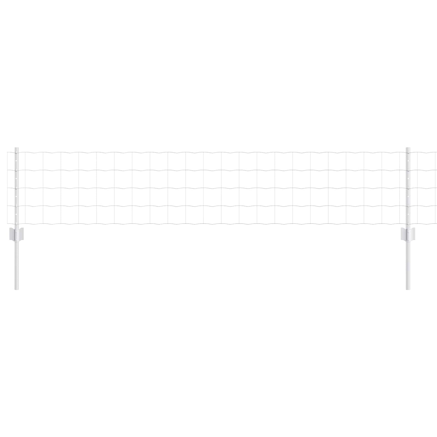 Welded Wire Fence 50 x 0.4 m (W x H) Hot-Dip Galvanised Steel
