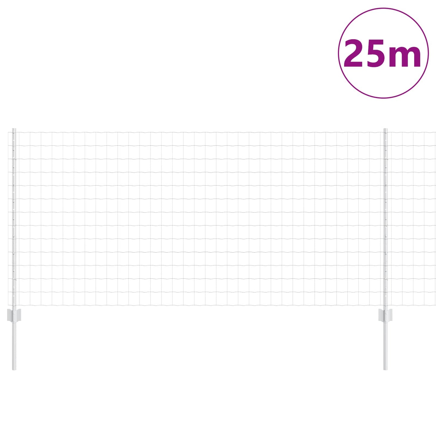 Welded Wire Fence 25 x 1 m (W x H) Hot-Dip Galvanised Steel