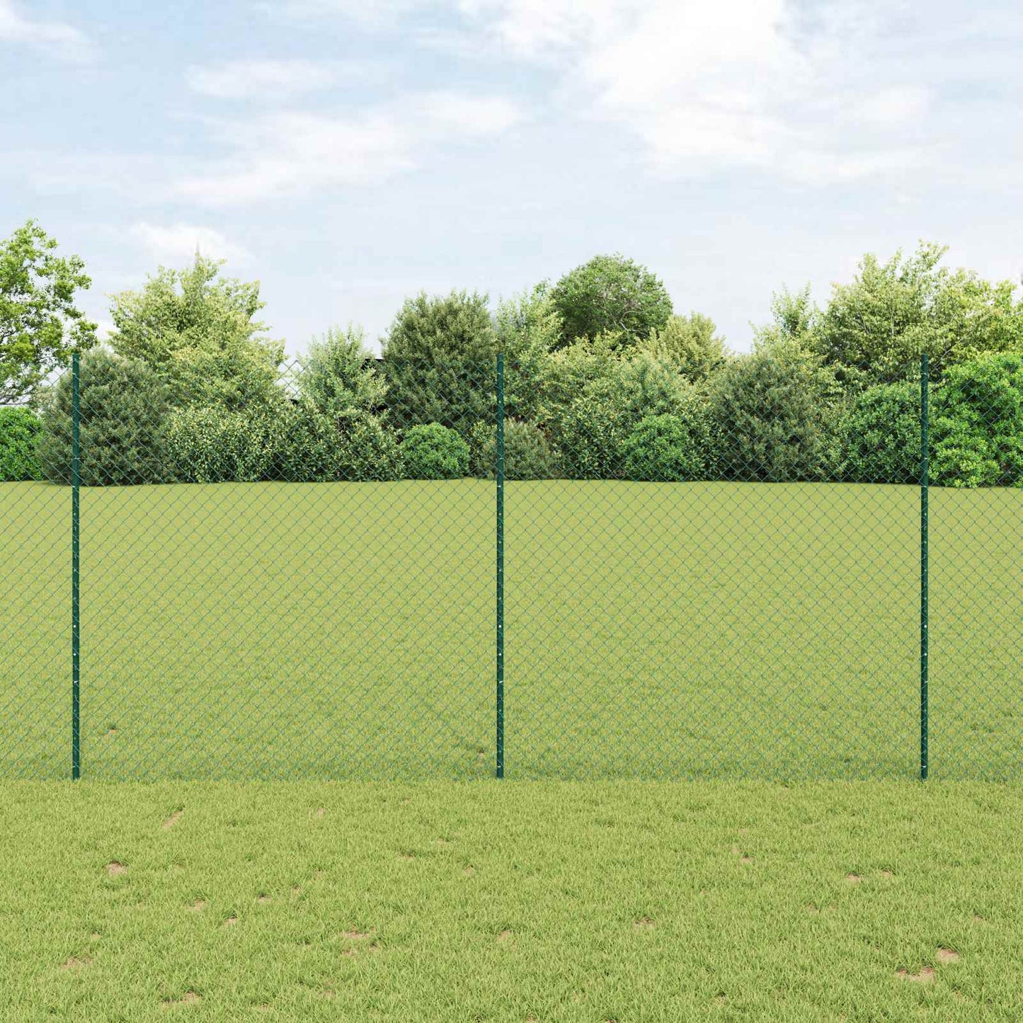 Fence with Post Green