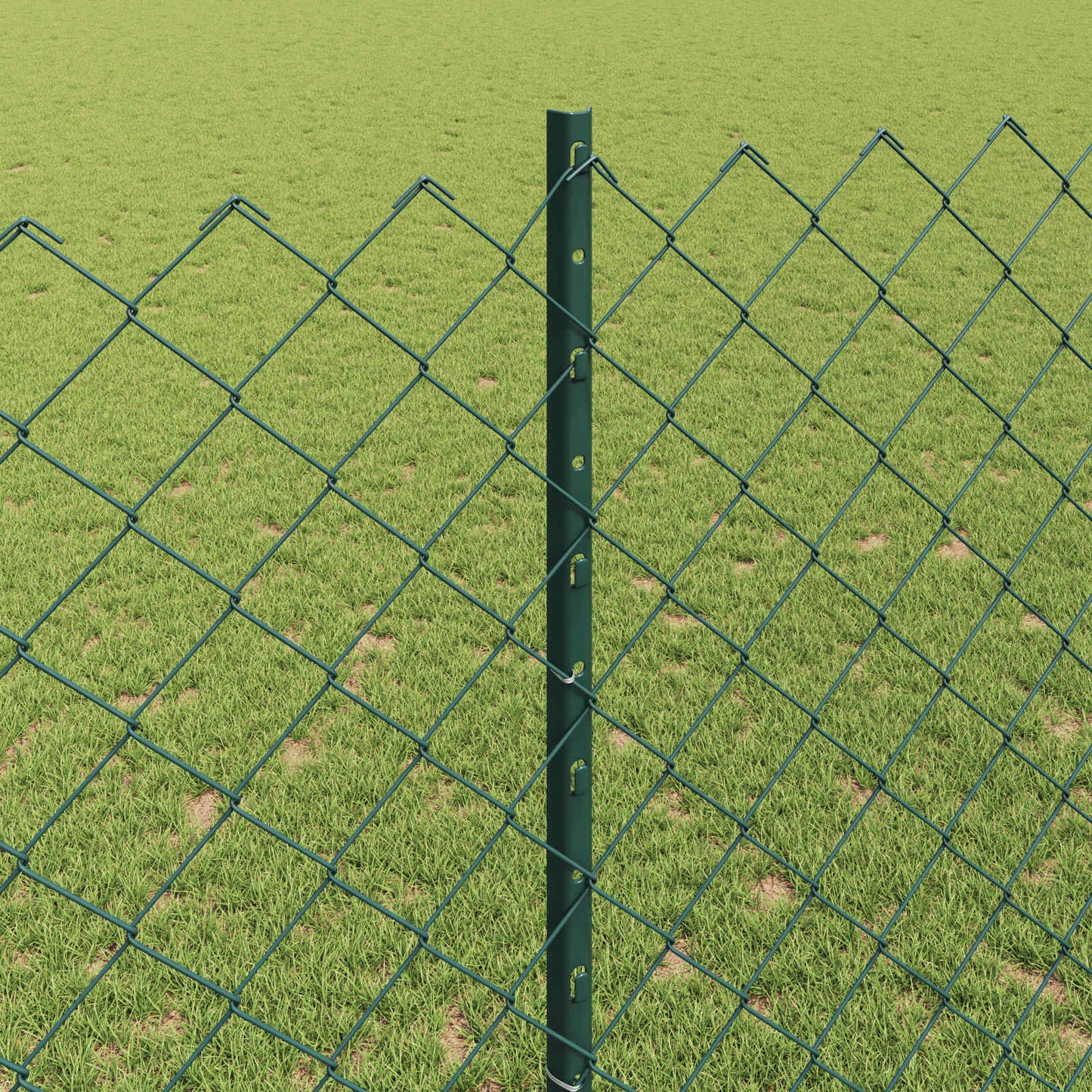 Fence with Post Green